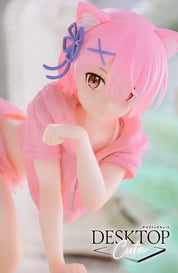 Re:Zero Starting Life in Another World Desktop Cute Figure Ram Cat Room Wear Ver. Re Zero