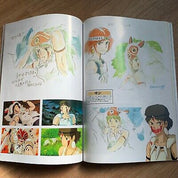 The Art of Princess Mononoke by Studio Ghibli Paper Back (some pages damaged are damaged)