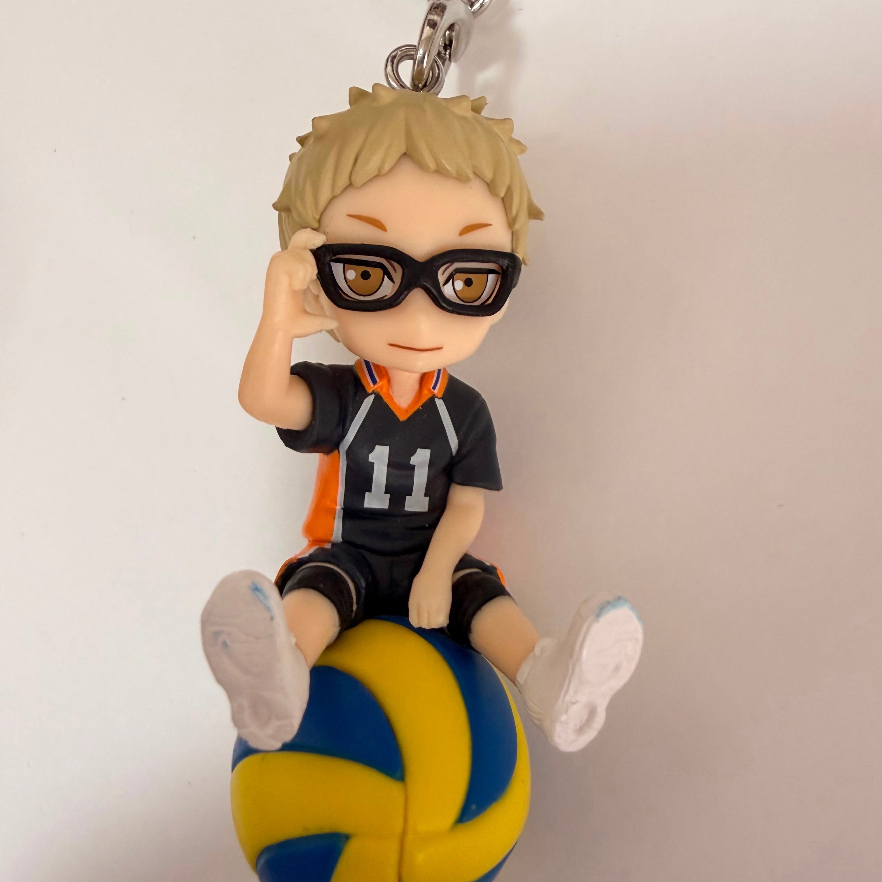 Haikyuu!! Kei Tsukishima mini figurine keychain