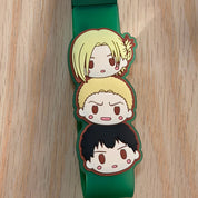 Attack on Titan Pokotto Charm rubber keychain by Ichiban Kuji Reiner Anne Bertholdt