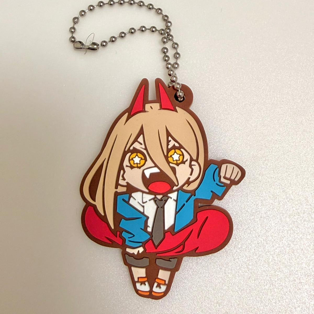 Chainsaw Man Power rubber keychain