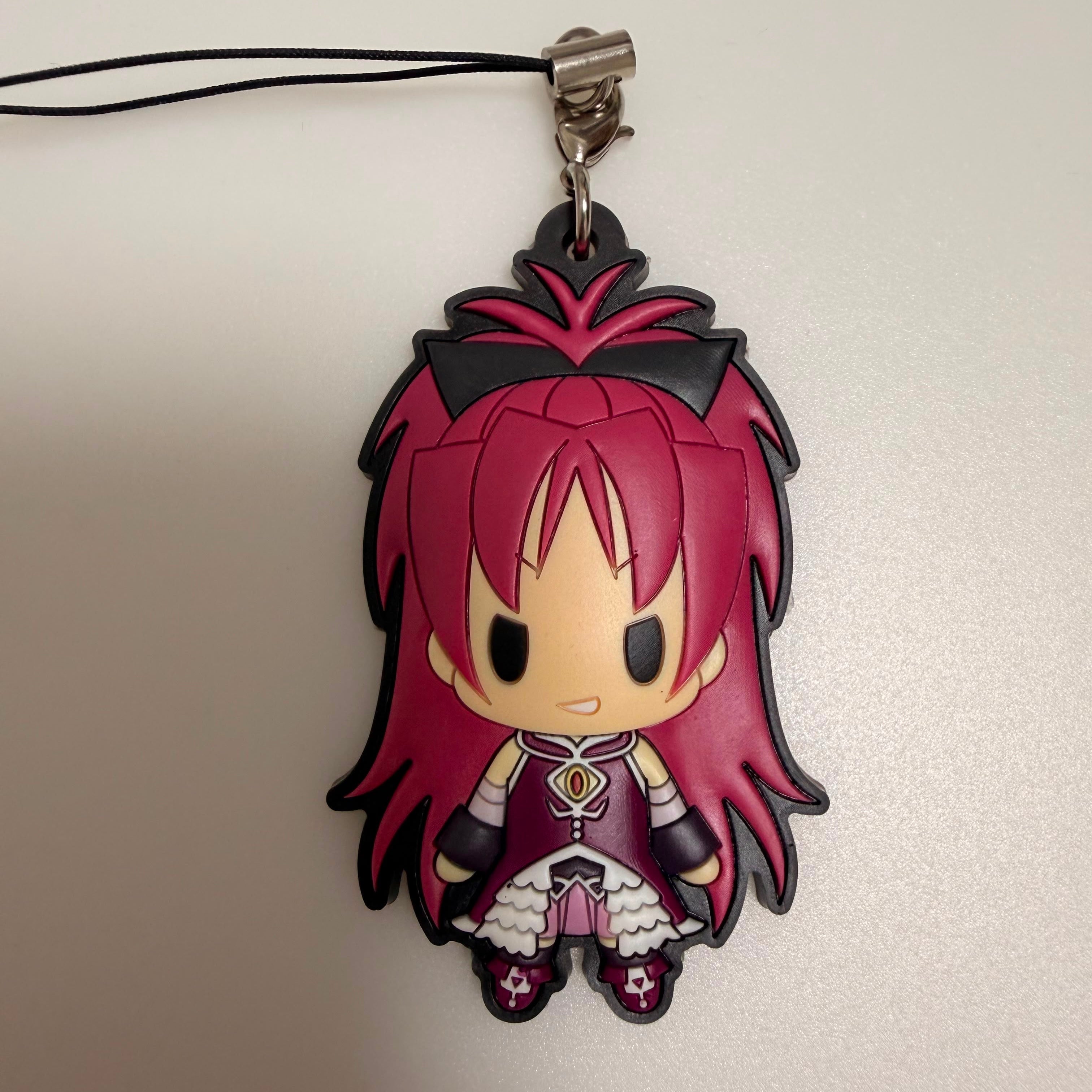 Puella Magi Madoka Magica Kyoko Sakura chibi strap rubber keychain JP