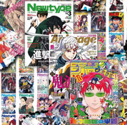 Retro Anime Mini Poster Stickers (5 random pieces)