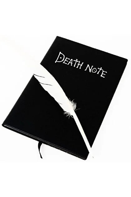 Death Note Light Yagami Notebook with Feather Pen Quill Leather Cover