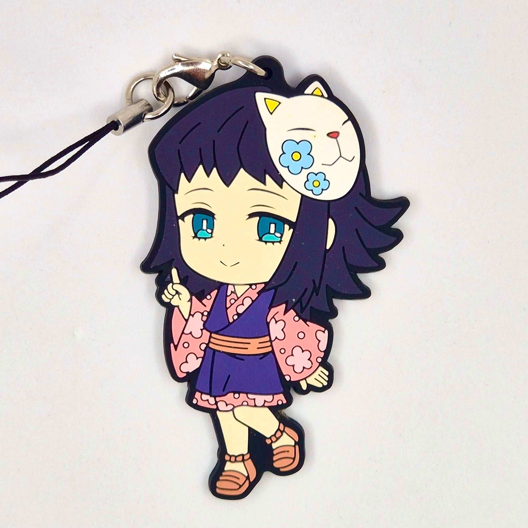 Demon Slayer Ichiban Kuji Makomo strap rubber keychain