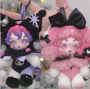 Skullpanda X Kuromi Limited Edition Plush Keychain by Pop Mart