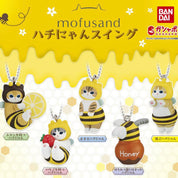 Mofusand Bee Gachapon Keychain Figure