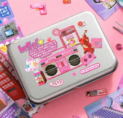 A5 Japanese Retro Style 90s Y2K Anime and Electronics Sticker book 800+ stickers/book