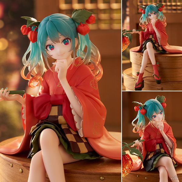 Vocaloid Hatsune Miku Flower Fairy Winter Cherry Noodle Stopper Figure by Furyu