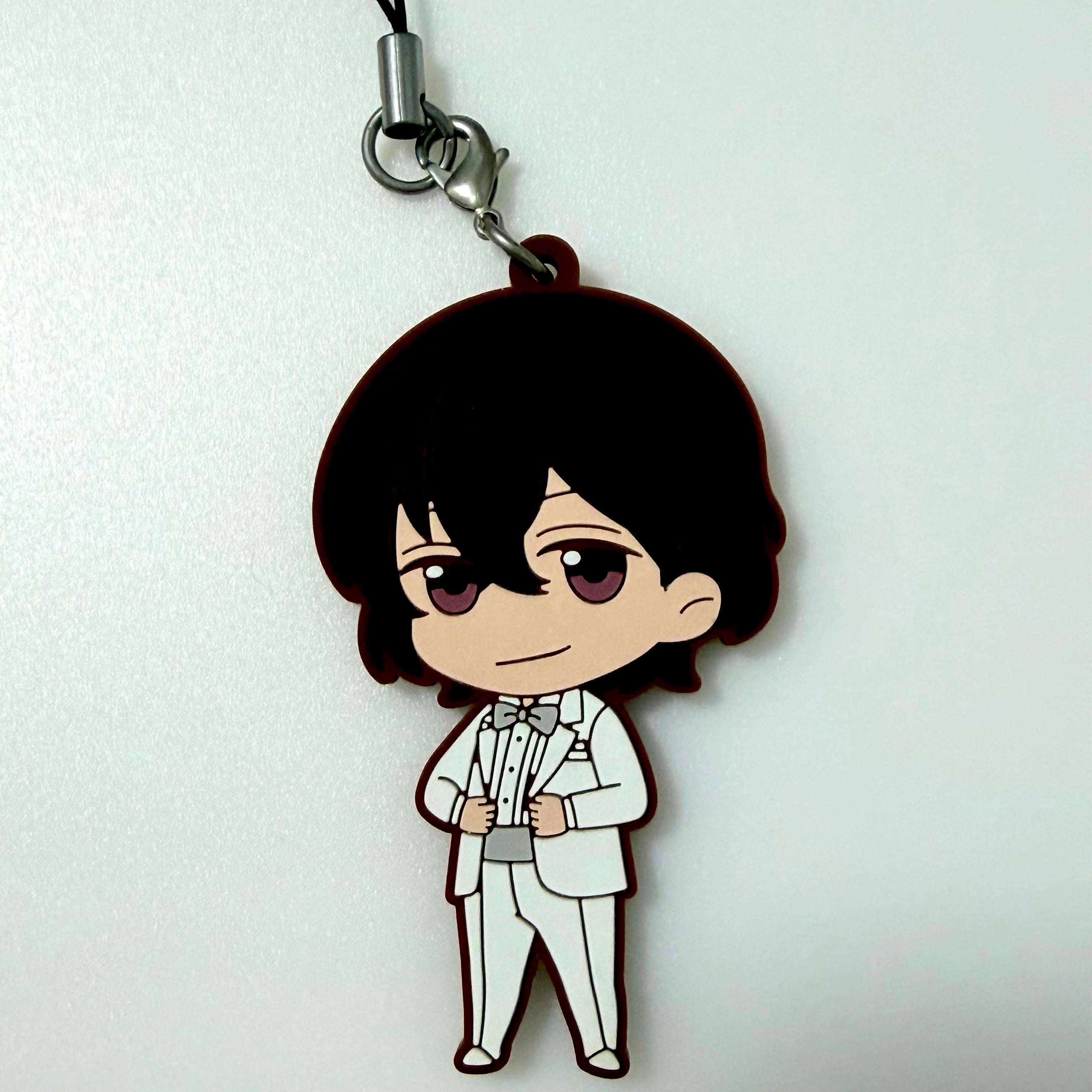 Bungo Stray Dogs Osamu Dazai strap rubber keychain 3 JP
