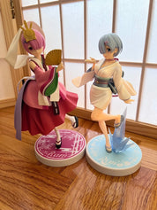 Set of 2: Furyu Re:Zero Starting Life in Another World: Rem Yuki Onna Fairy Tall Series SSS Figure and Princess Kaguya (Pearl Version)