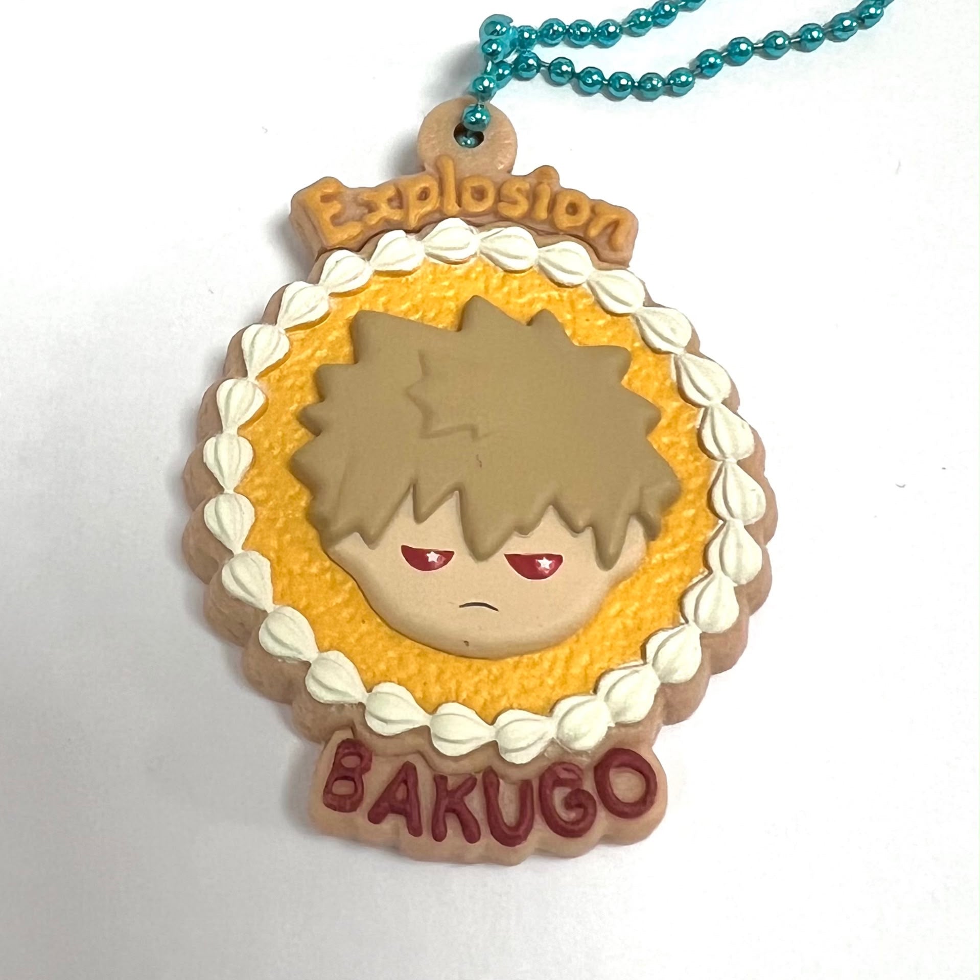 My Hero Academia Katsuki Bakugo cookie-style keychain by Stand Stones