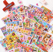 A5 Japanese Retro Style 90s Y2K Toy Kingdom Sticker book 30 pages/book