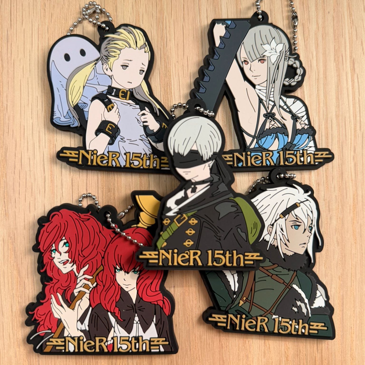NieR Game Series 15th Anniversary Kuji - E Prize Rubber Straps