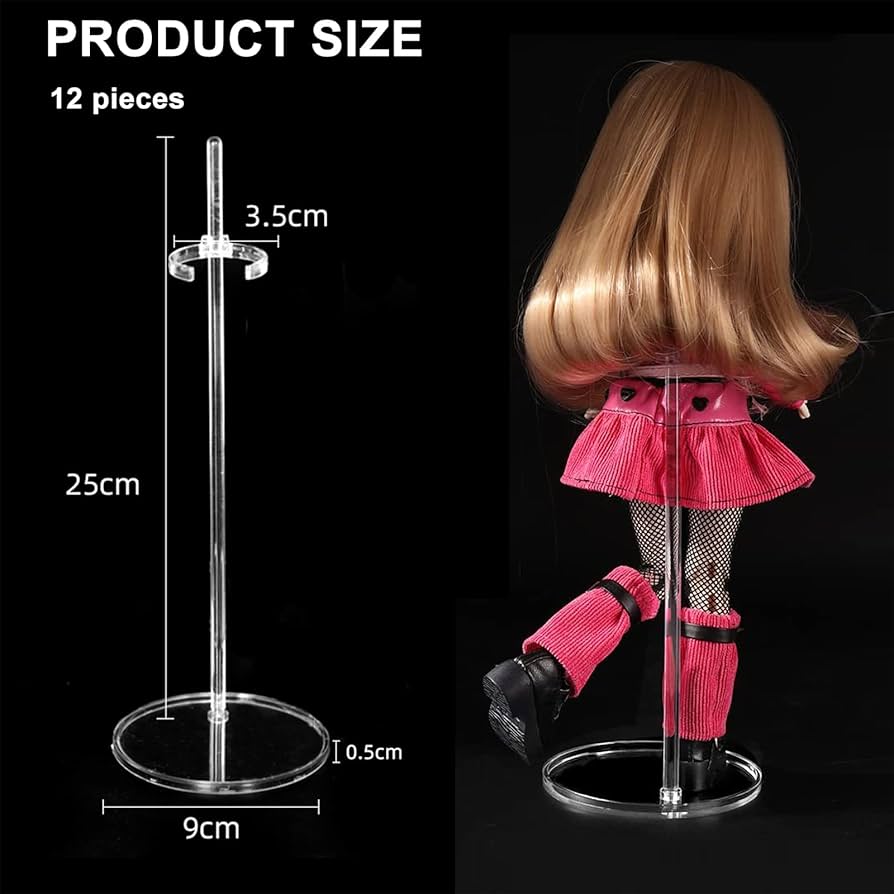 Transparent Doll Stand