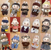 Plush Doll Clothes fits Labubu/skullpanda/lila etc