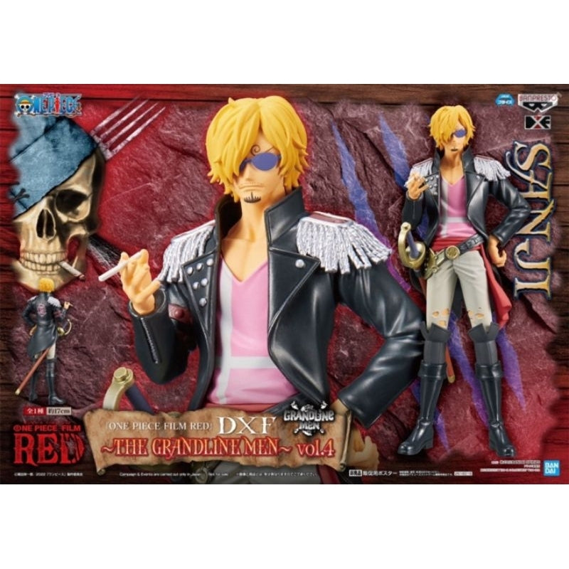 One Piece DXF THE GRANDLINE MEN FILM RED Sanji Figure