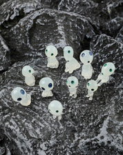 Studii Ghibli Princess Mononoke Kodama Glow in the dark mini figures
