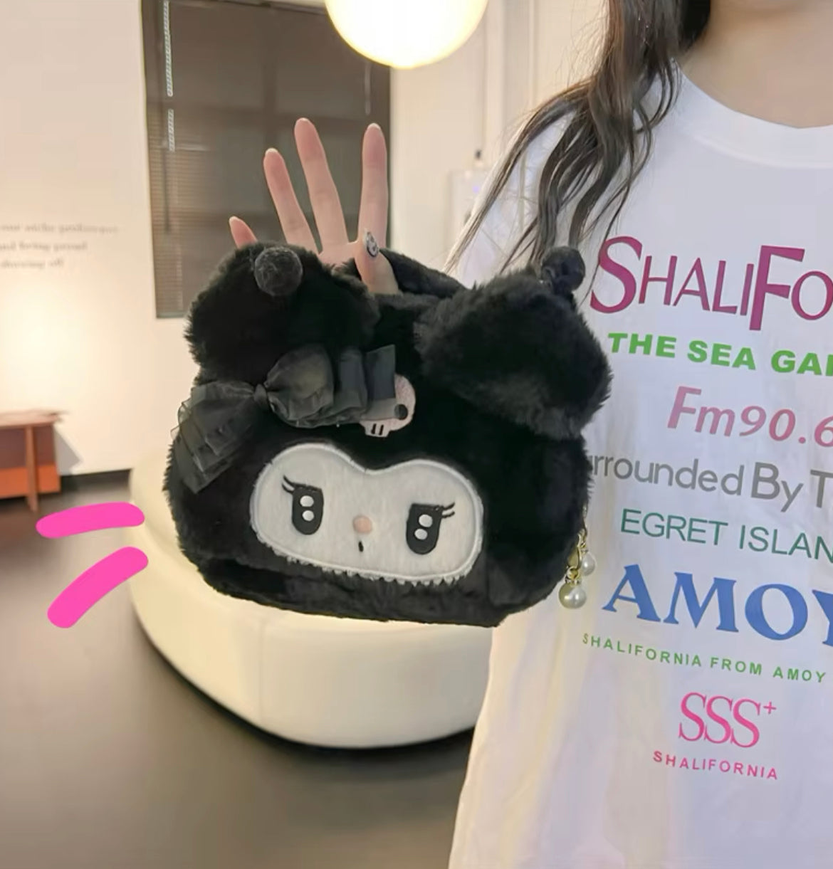 Sanrio Kuromi and My Melody Makeup Pouch Bags