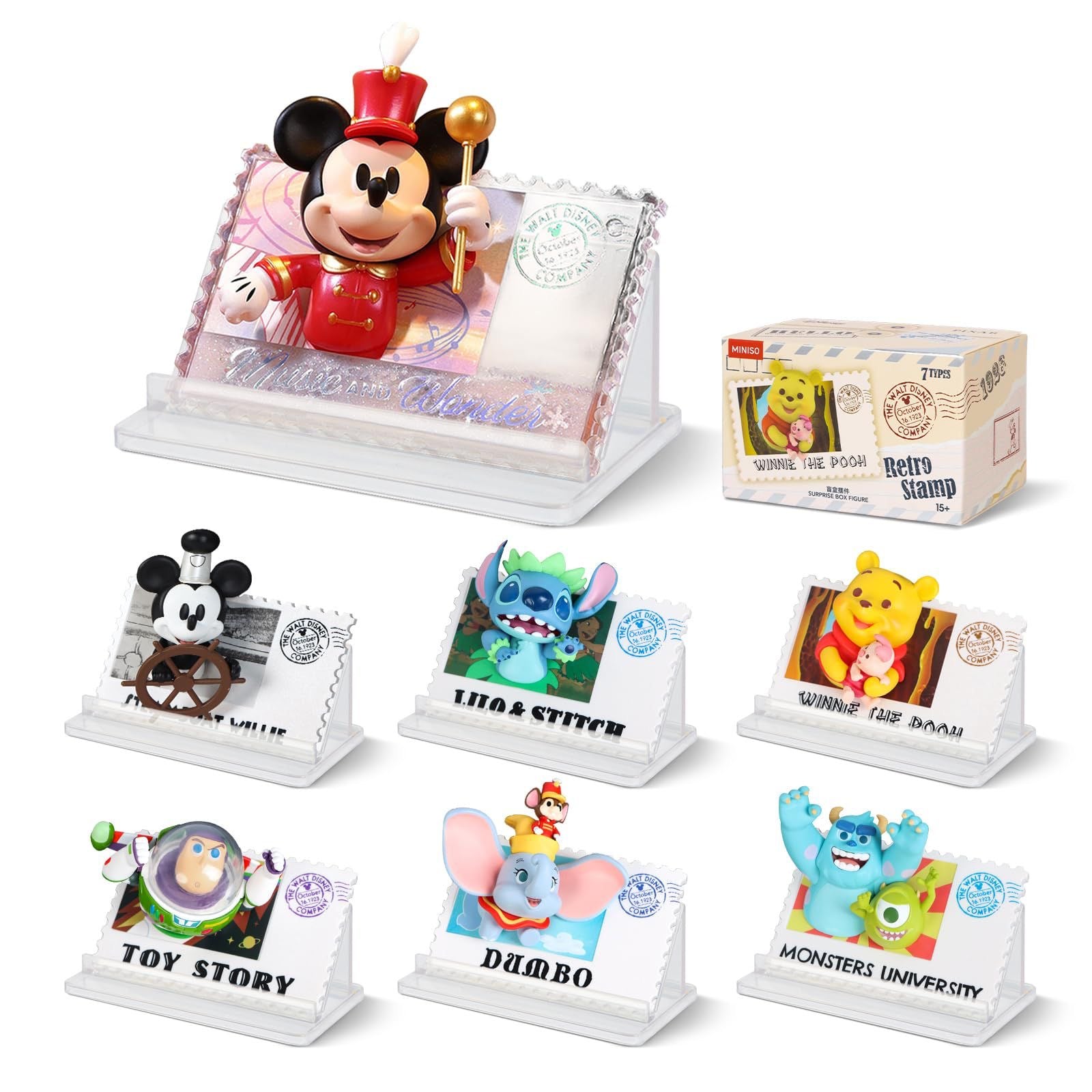 Miniso Disney Retro Stamp Collection Blind Box