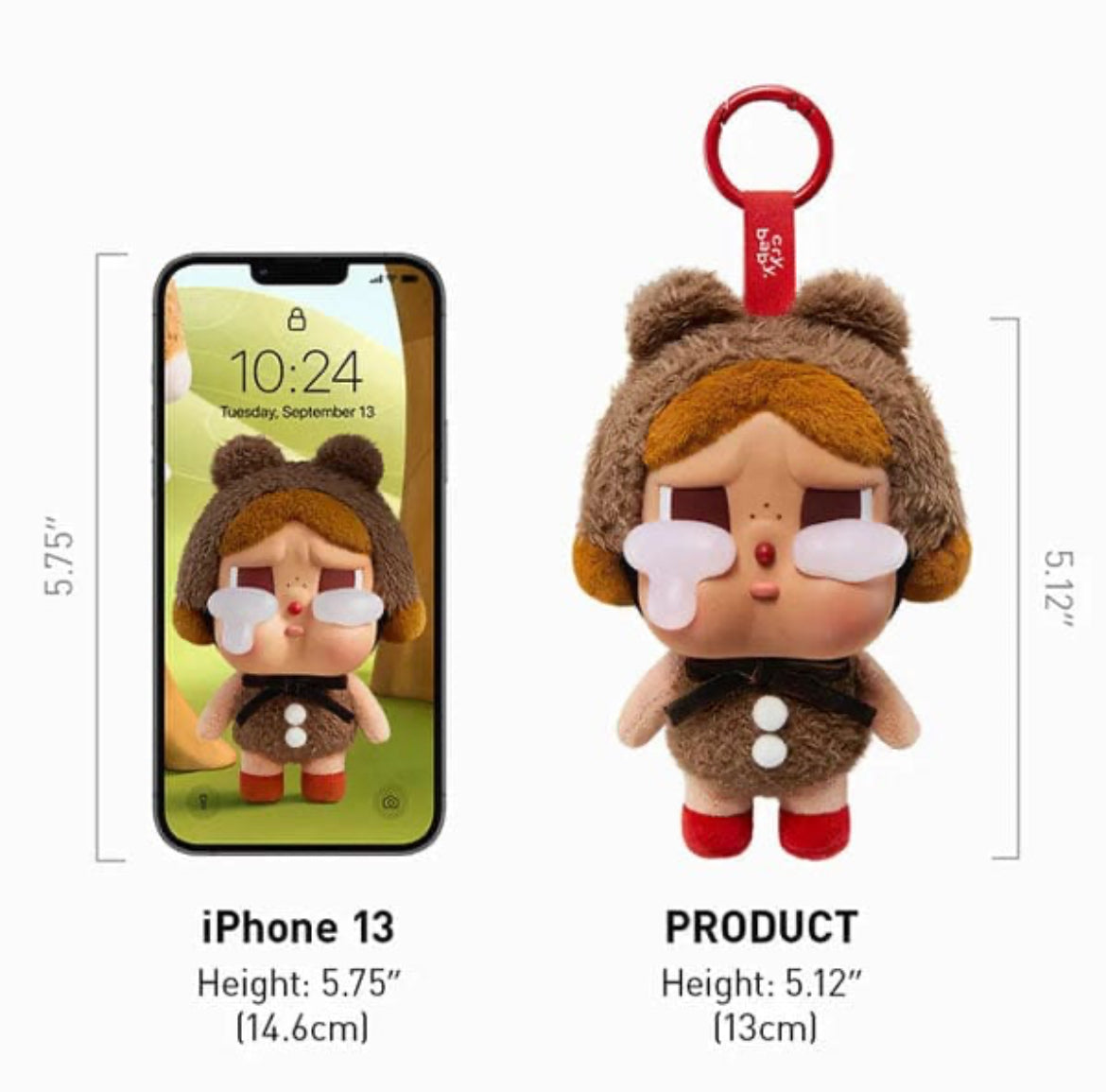 Pop Mart X CRYBABY: Crying Again Series Plush Keychain Blind Box (1pc)