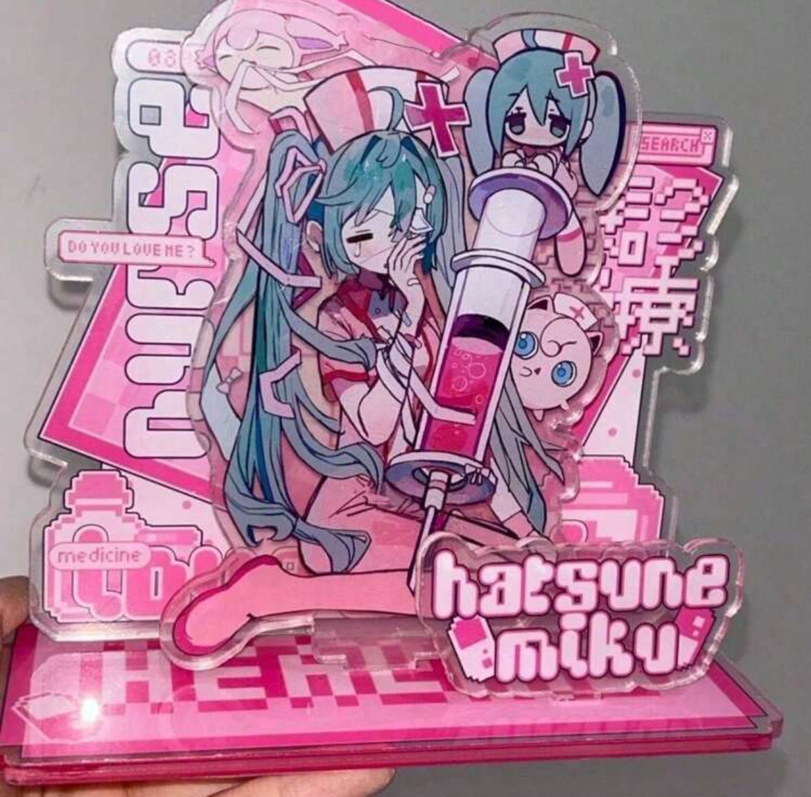 Vocaloid Hatsune Miku Mini Acrylic Stand Version 1 Nurse Miku