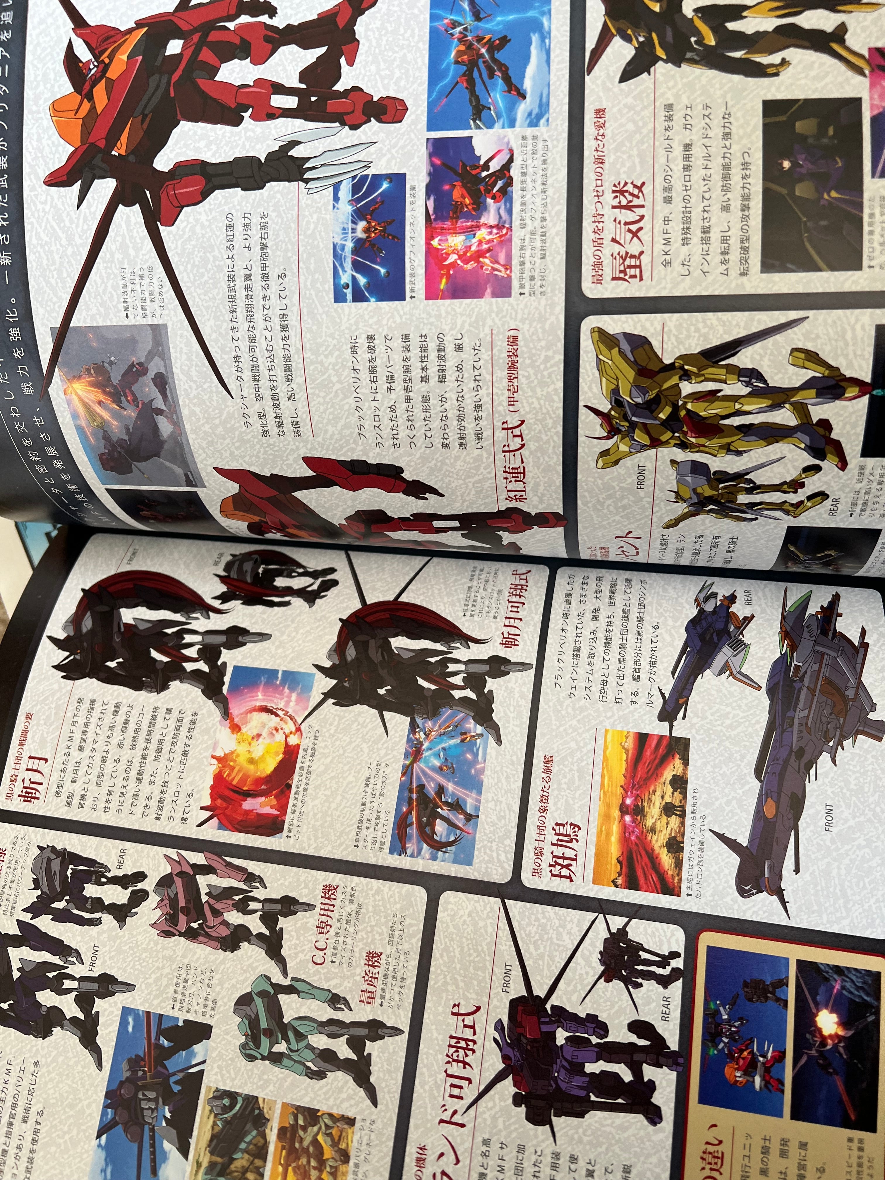Code Geass Vs:zero Characters booklet