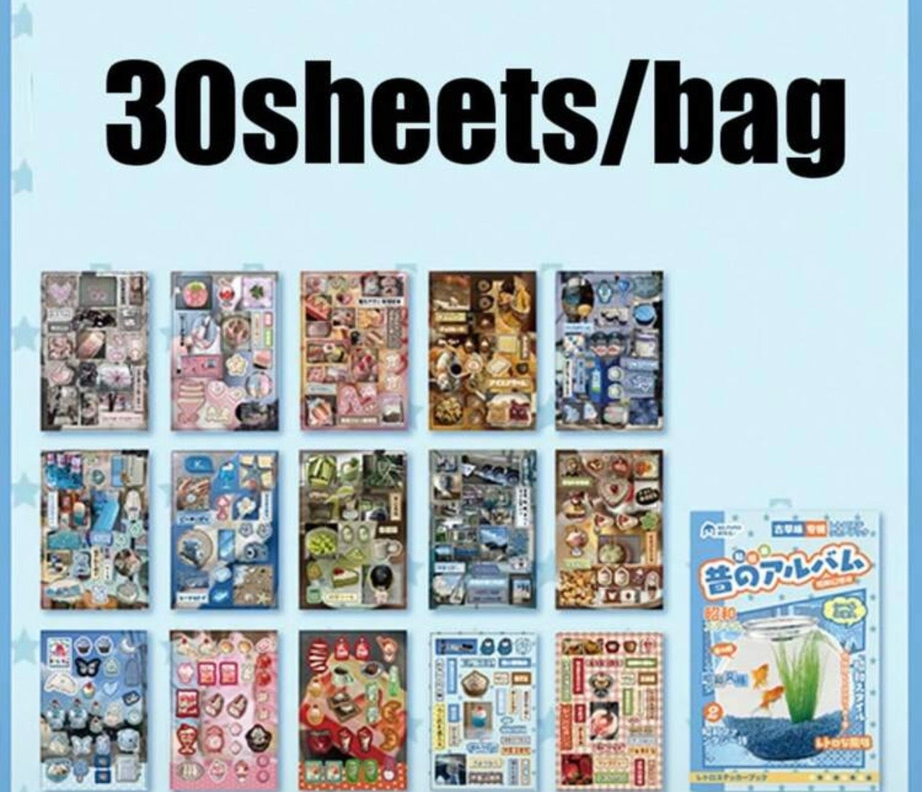 Aesthetic Journaling Japanese Style Collage Sticker Books