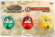 Attack On Titan Daruma Set Armin Eren Mikasa Ichiban Kuji