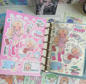 Anime Kawaii Gamer y2k Cybercore Sticker Sheets (7 Designs)