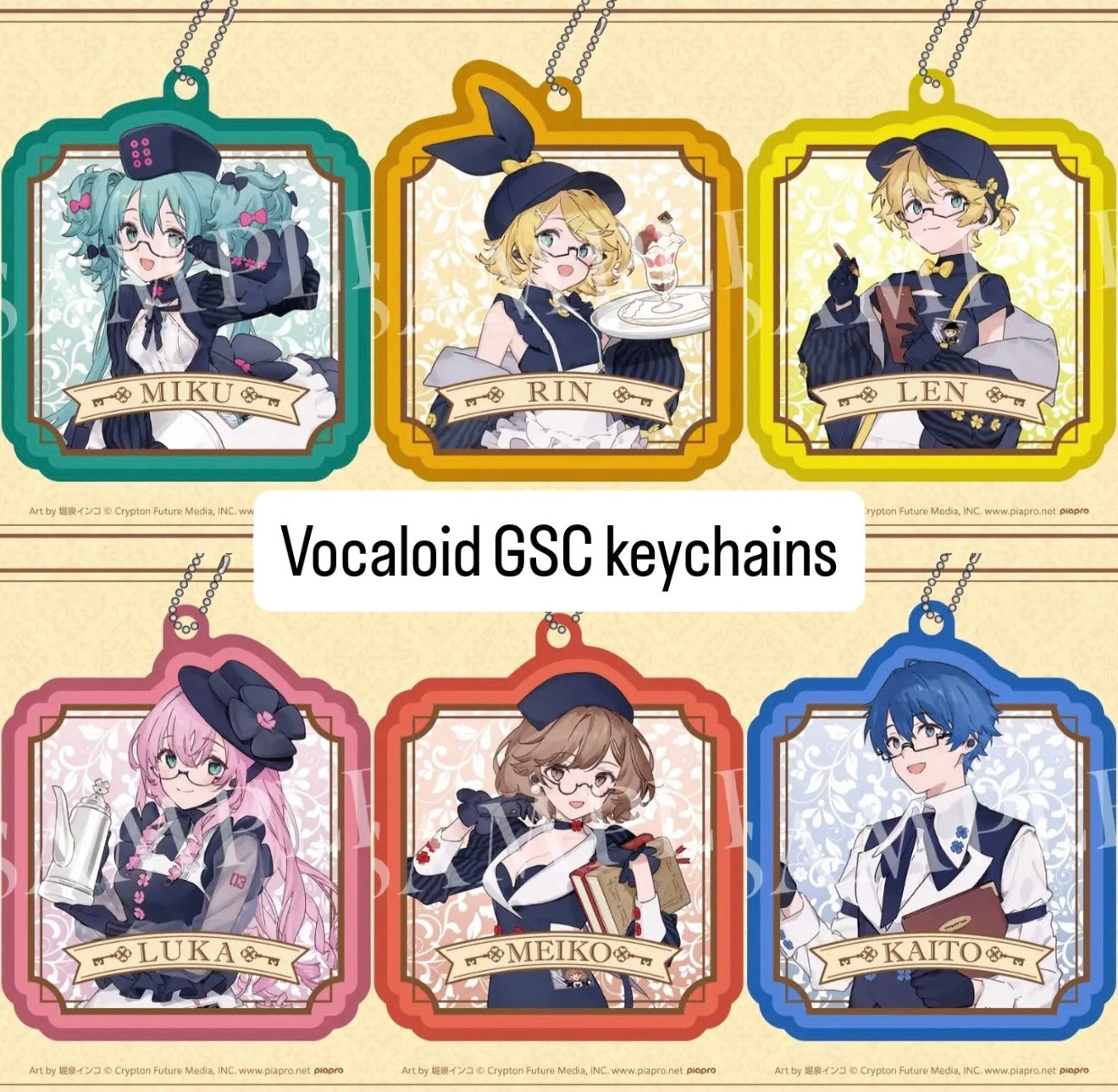 Vocaloid Project Sekai Good Smile Company Cafe Themed Keychain
