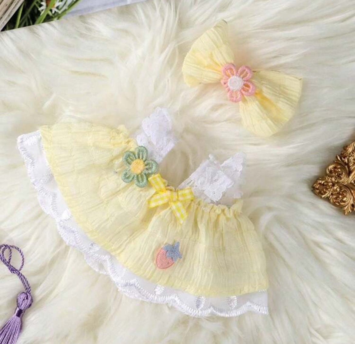 Plush Doll Clothes fits Labubu/skullpanda/lila etc