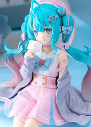 Vocaloid Hatsune Miku Noodle Stopper Figure Koisuru Sailor Suit Gray Ver. By Furyu