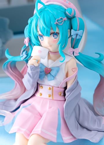 Vocaloid Hatsune Miku Noodle Stopper Figure Koisuru Sailor Suit Gray Ver. By Furyu