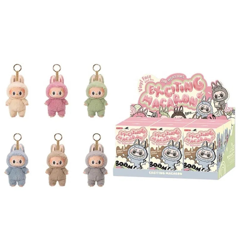 The Monsters Labubu Exciting Macaron Blind Box Plush Keychain By Pop Mart