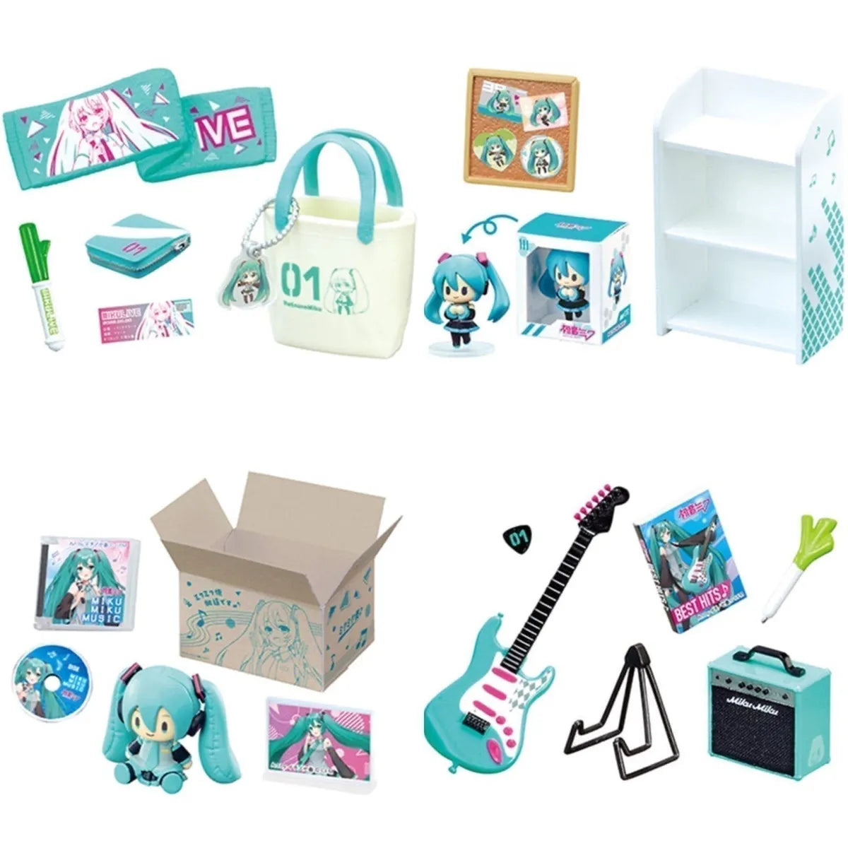 Vocaloid Hatsune Miku’s Room Miniature Re-ment Set Complete (RARE)