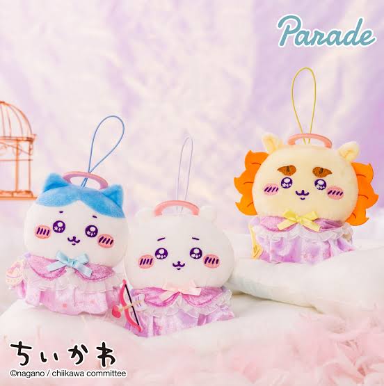 Chiikawa Angel and Demon Version Rakko Plush Keychain JP