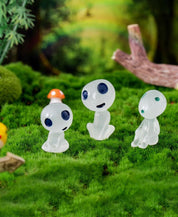Studii Ghibli Princess Mononoke Kodama Glow in the dark mini figures