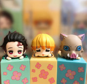 Demon Slayer: Set of 3 Hikkake Figures Flower Edition