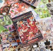 A5 Japanese Style Aesthetic hardcover Sticker book 45 pages/book