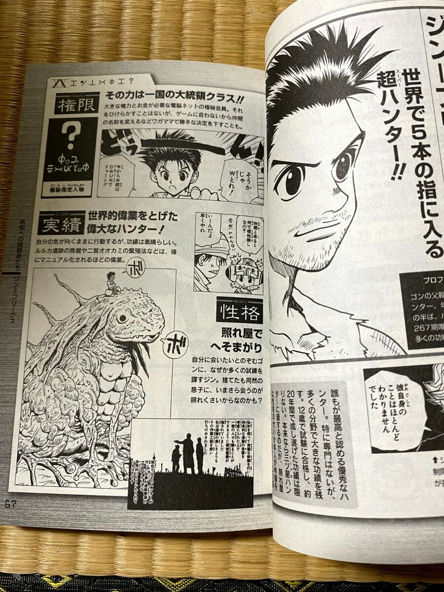 HUNTER x HUNTER Hunter's Guide Data Book Japanese Book (RARE)