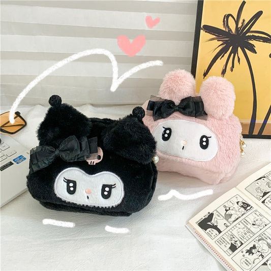 Sanrio Kuromi and My Melody Makeup Pouch Bags