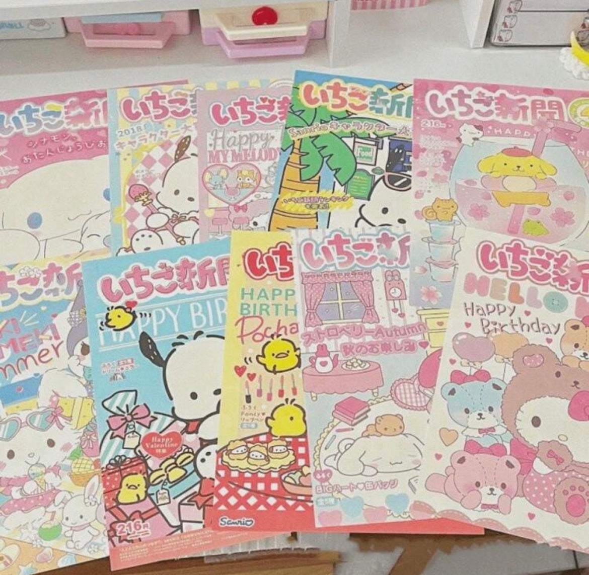 Sanrio Kawaii Print A5 Aesthetic Posters Tsukimi co sanrio-kawaii-print-a5-aesthetic-posters-tsukimi-co
