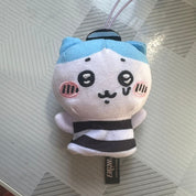 Chiikawa Hachiware Prison Clothes Plush Keychain JP