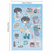 Anime Kawaii Gamer y2k Cybercore Sticker Sheets (7 Designs)