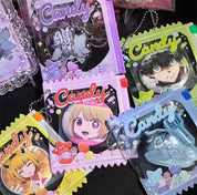 Candy My Fave Transparent Keychain Badge Photocard Holder Charm