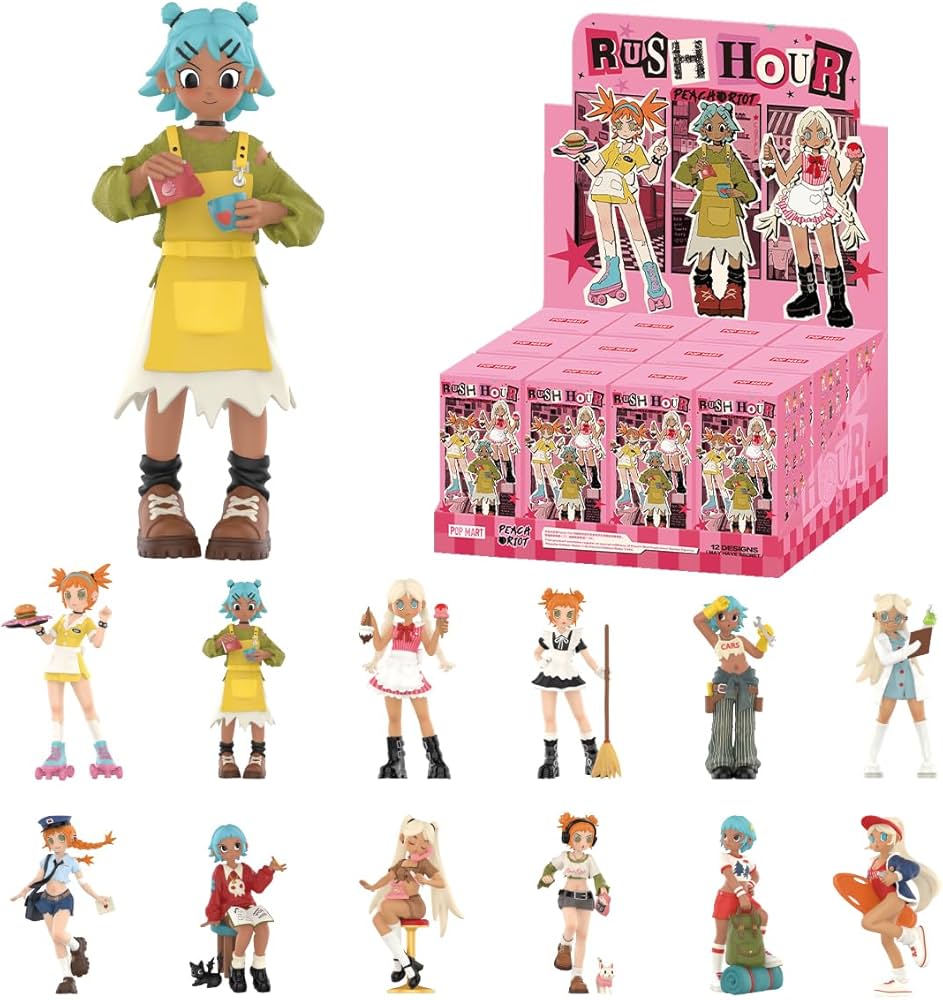 Peach Riot Rush Hour Blind Box Figures by Popmart