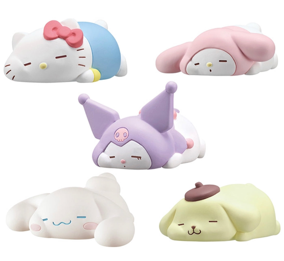 Sanrio Pastel Sleeping Gachapon Figures 2025
