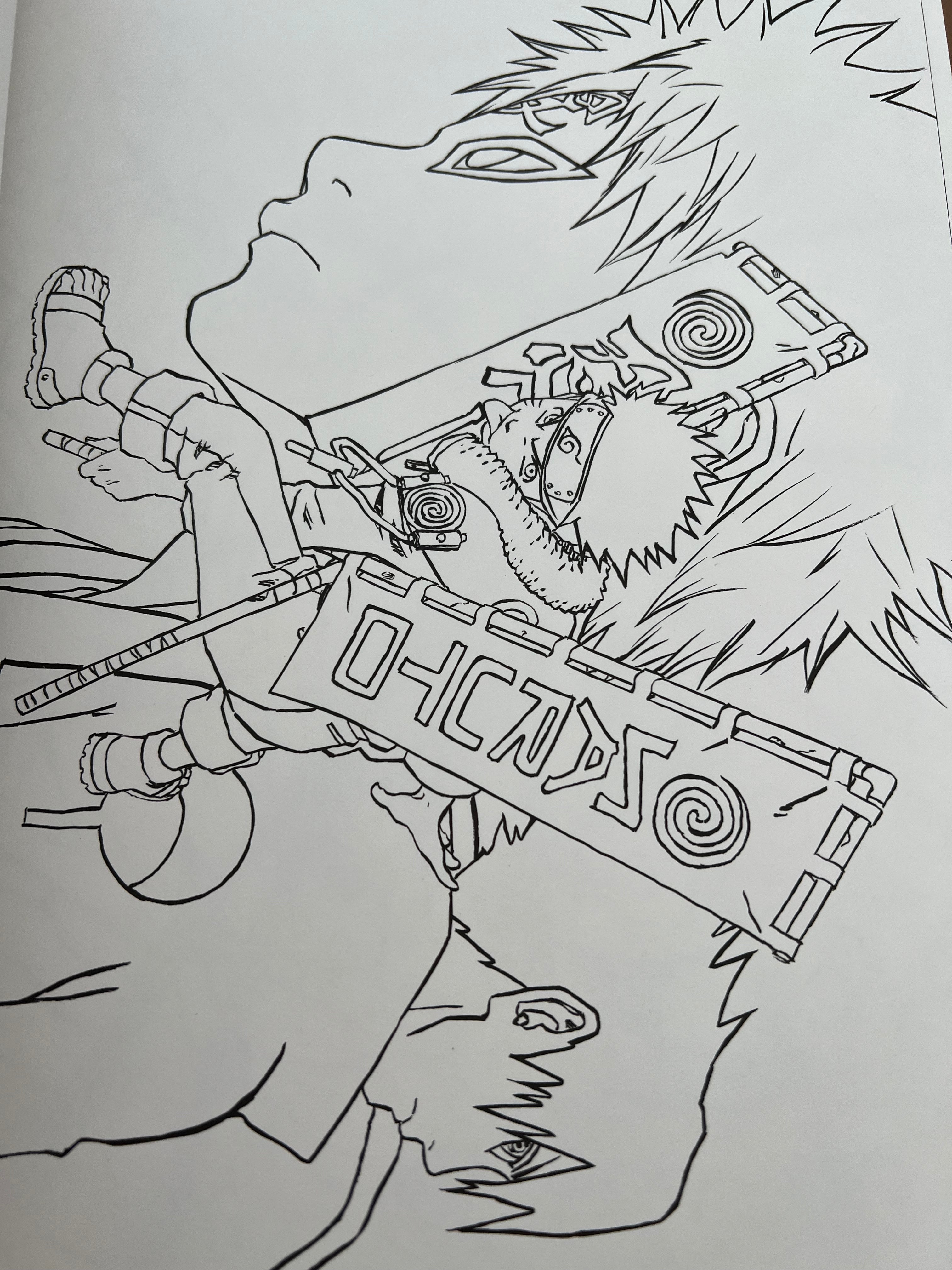 Naruto: Paint Jump Illustration Paint Book - OOP Japan