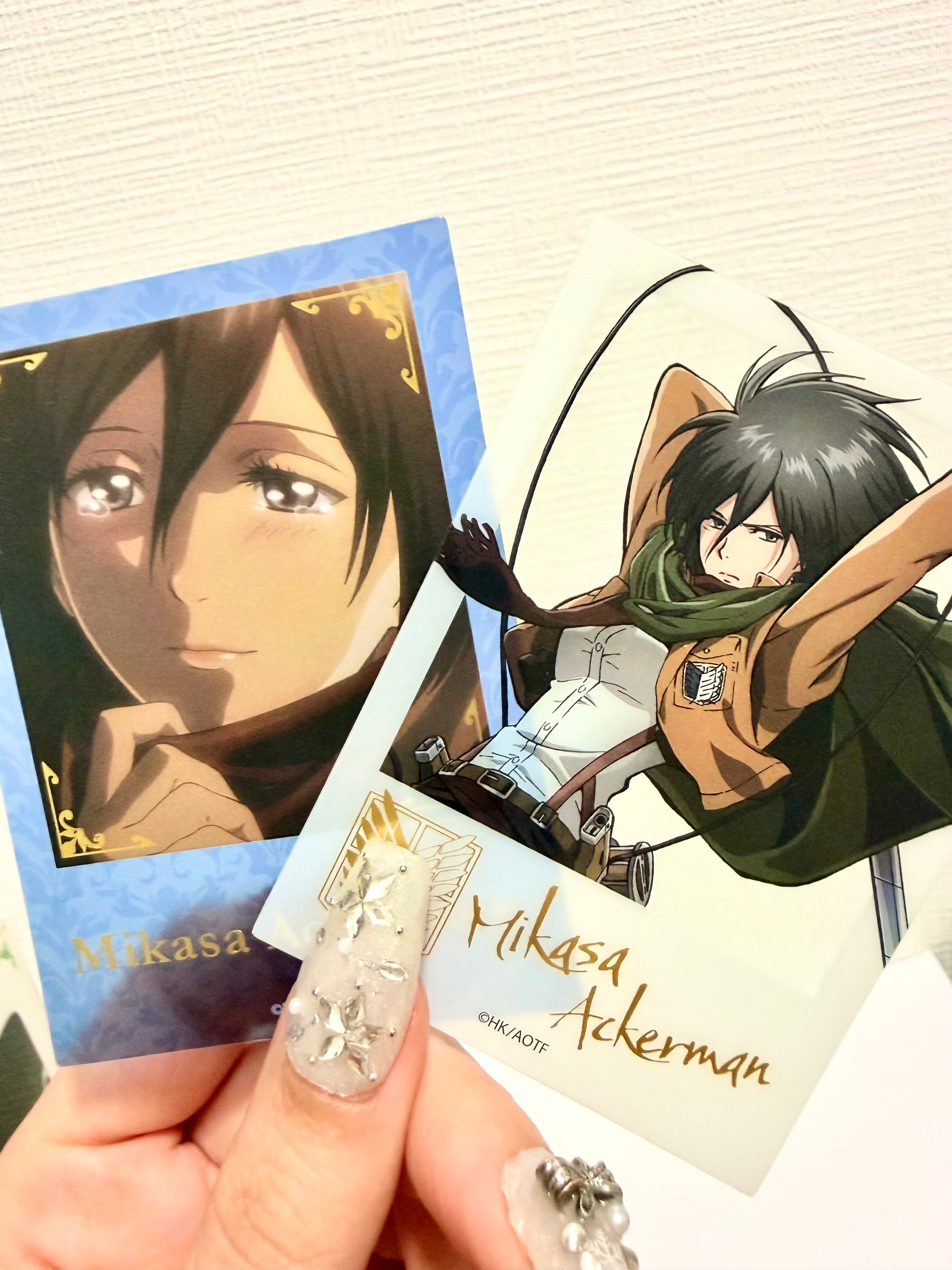 Attack on Titan Mikasa Official Collector Card Set (2 pcs)